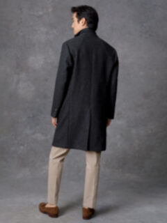 Bowery Charcoal Wool Unstructured Coat Product Thumbnail 6