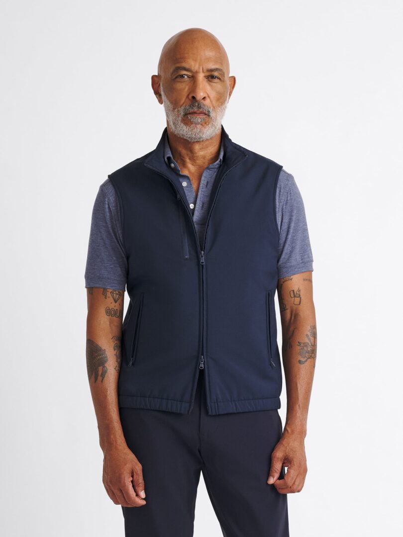 Lucca Navy Performance Golf Vest Thumb Detail