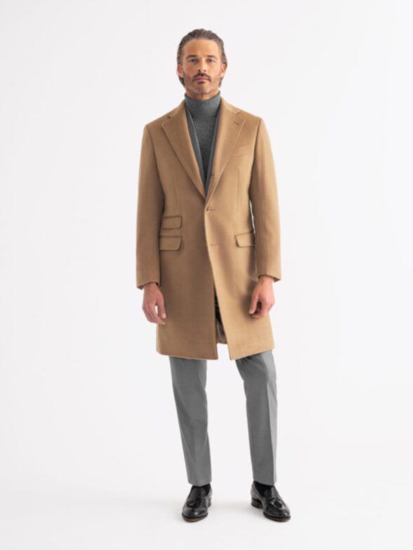 Bleecker Camel Cashmere Coat Thumb Detail