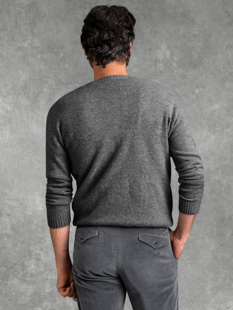 Merino and Cashmere 3-Ply Crewneck Sweater - Proper Cloth