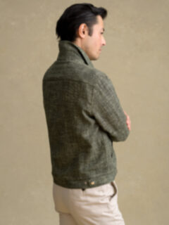 Sedona Fatigue Linen Blend Unlined Trucker Jacket Product Thumbnail 6