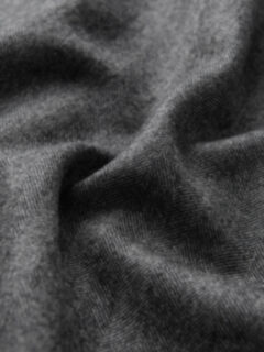 Charcoal Herringbone Wool Shirt Jacket Product Thumbnail 7