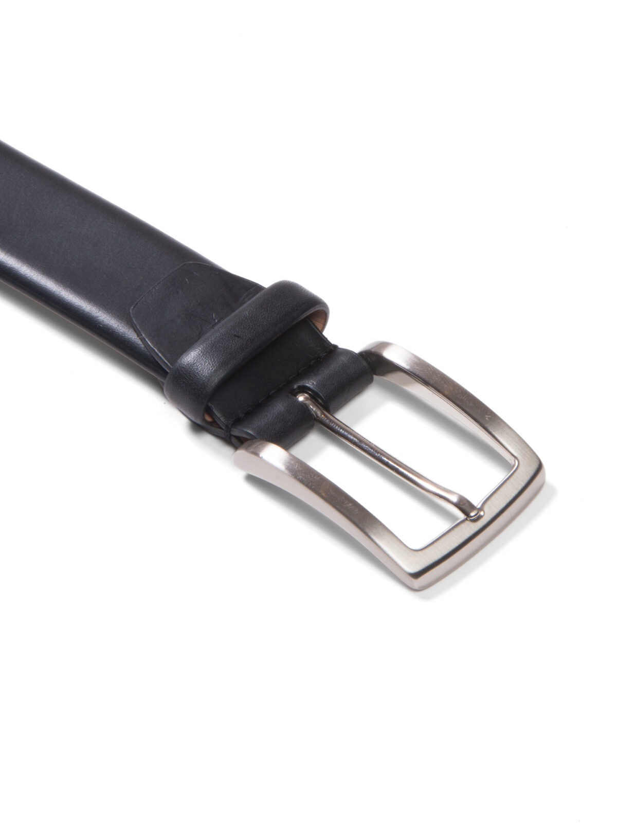 Italian Vachetta Leather Belt, M / Black