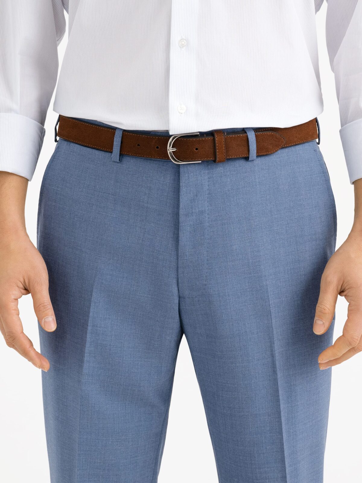 princess polly baby blue dress Blue suit with brown shoes: The complete styling guide for every man (2025  - 2026) | Dunnio Tailor main image 0