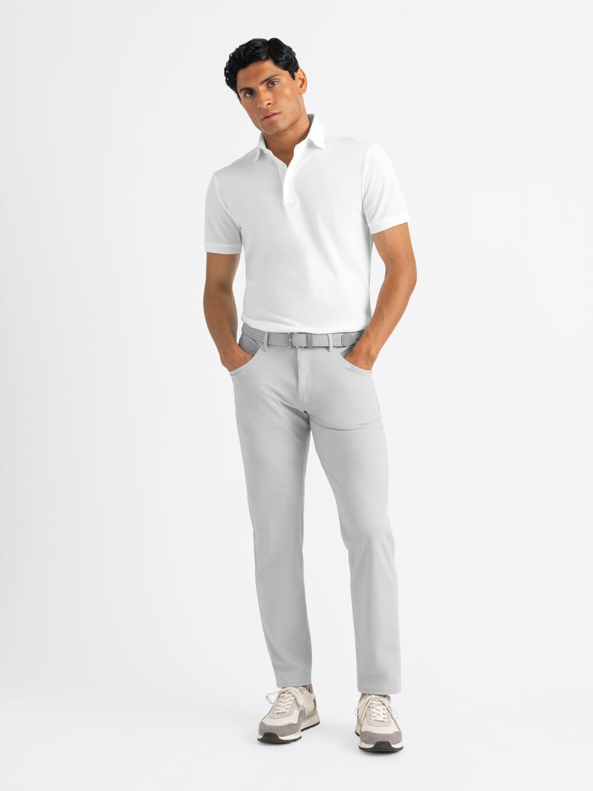 Milano Light Grey Performance Golf 5-Pocket - Custom Fit Pants Milano Light Grey Performance Golf 5-Pocket - Custom Fit Pants