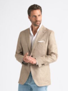 ジャケット・アウター 80s 90s EURO linen tailored jacket beige DSC_3029__35431.1685719948.510