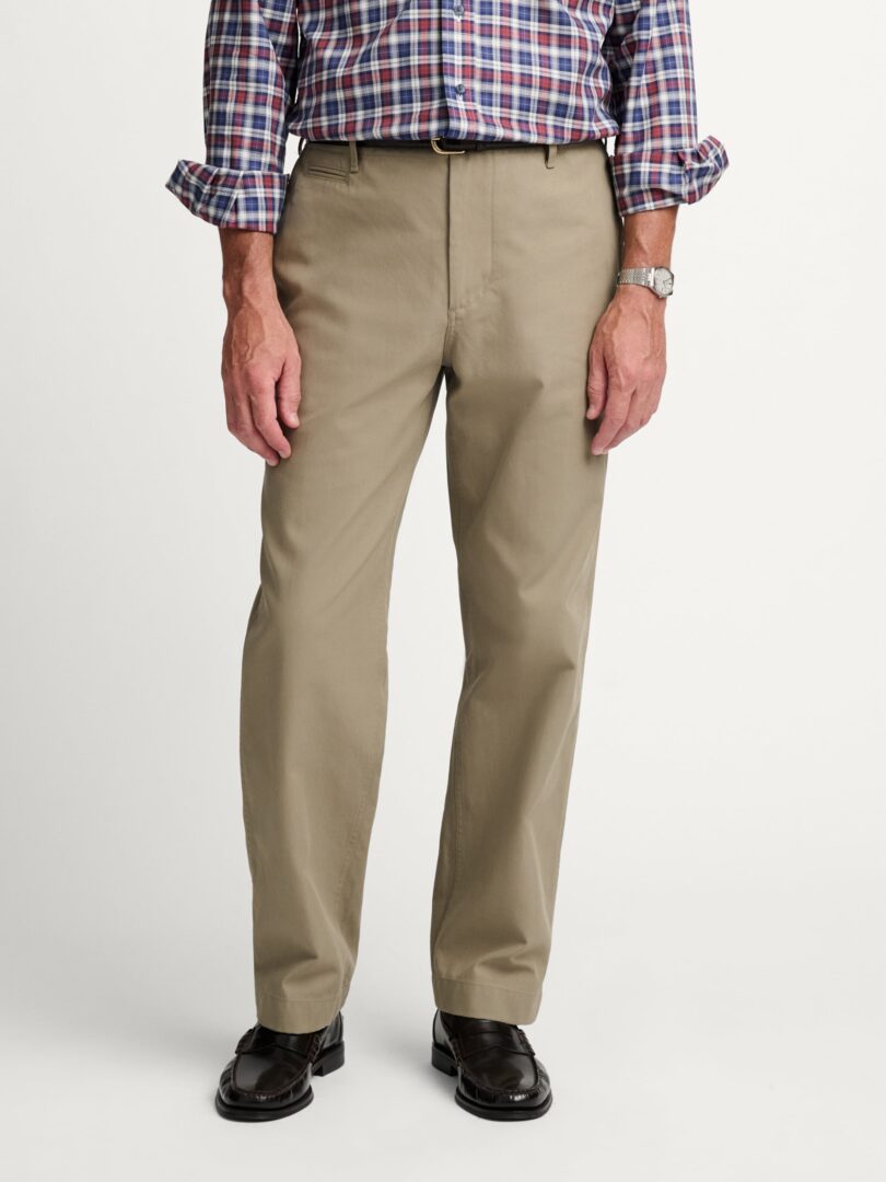 Di Sondrio Khaki Heavyweight Heirloom Chino Thumb Detail