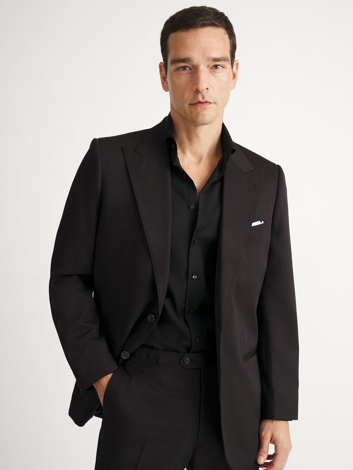 Ermenegildo Zegna Black Silk Suit - Custom Fit Tailored Clothing