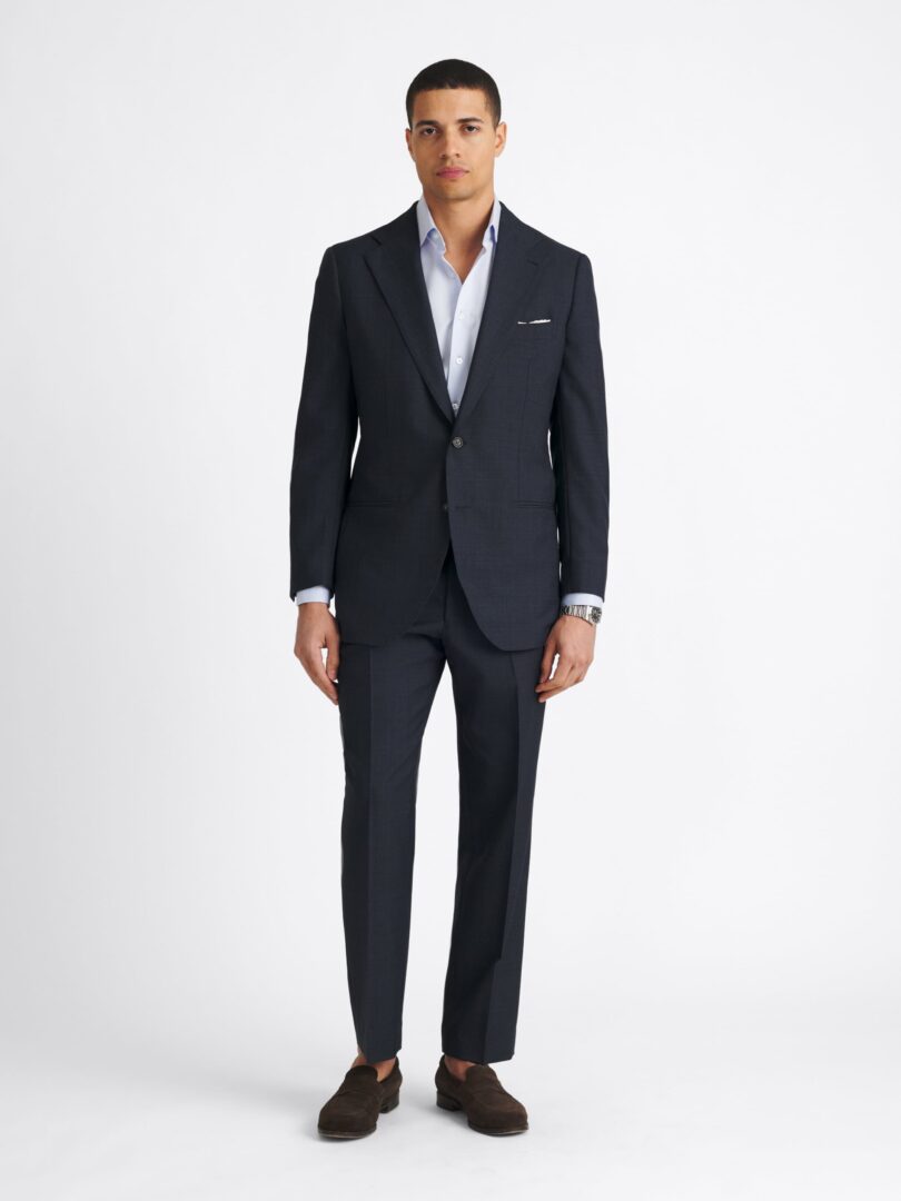 VBC Navy Glen Plaid Tropical Fresco Suit Thumb Detail