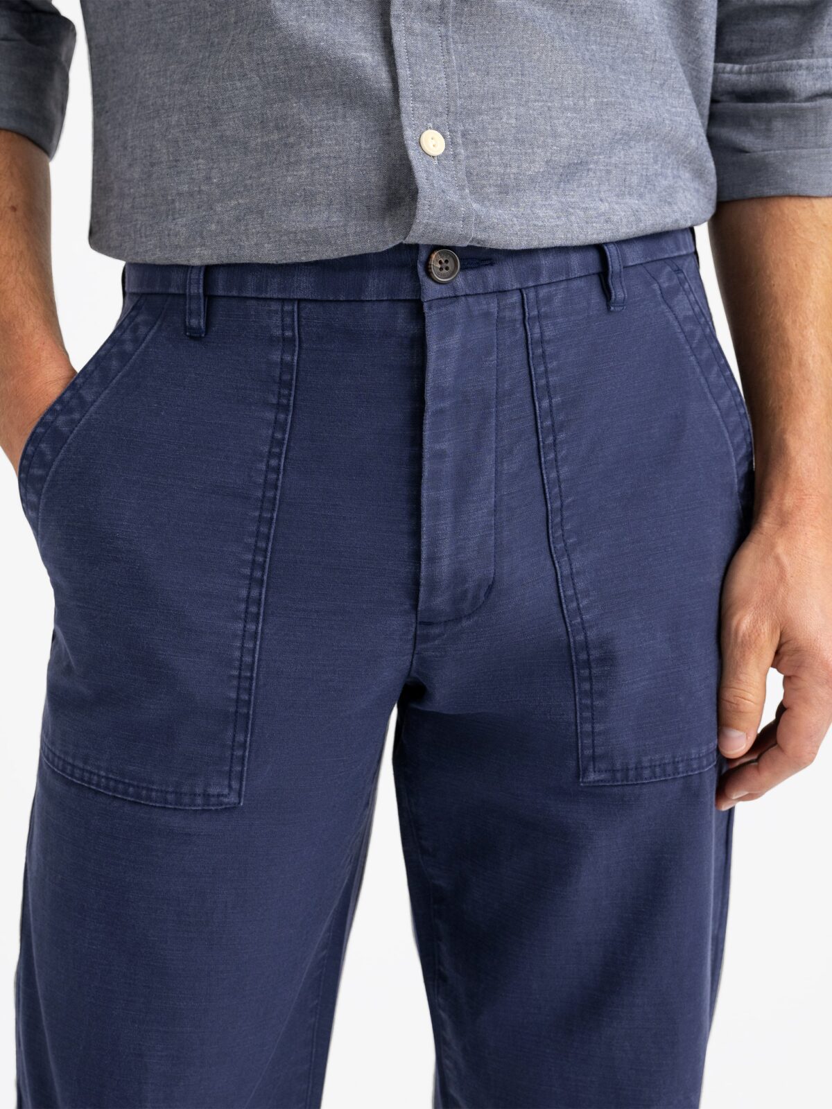 Faded Navy Fatigue Pant - Custom Fit Pants