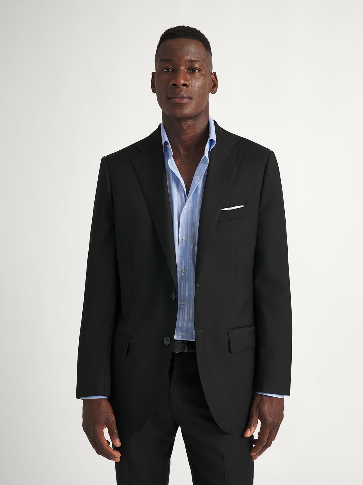 Black Stretch Allen Suit - Custom Fit Tailored Clothing Black Stretch Allen Suit - Custom Fit Tailored Clothing