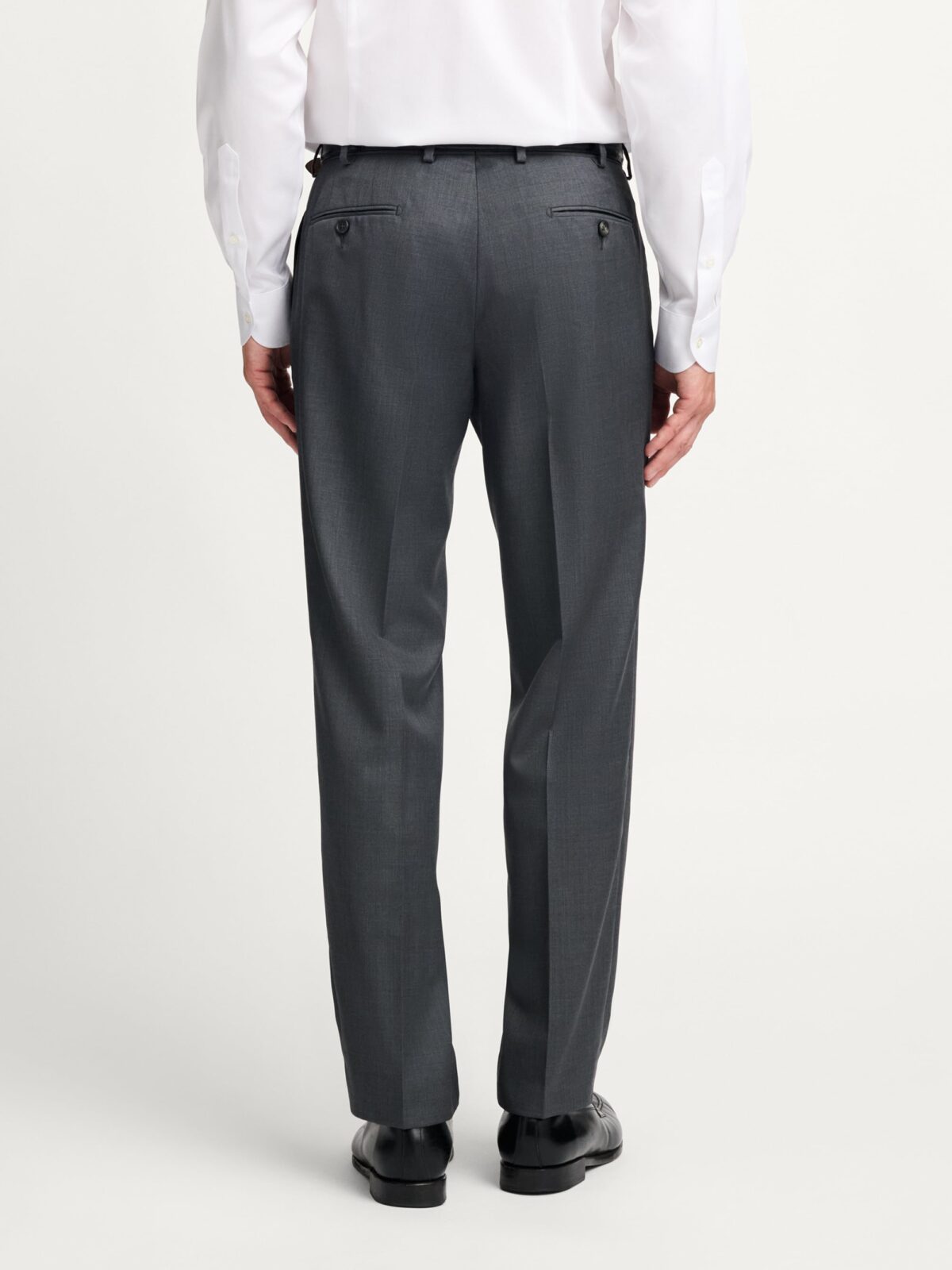 black shirt grey pants formal dress Proper Cloth Wrinkle-Resistant Men's Custom black shirt gray pants formal