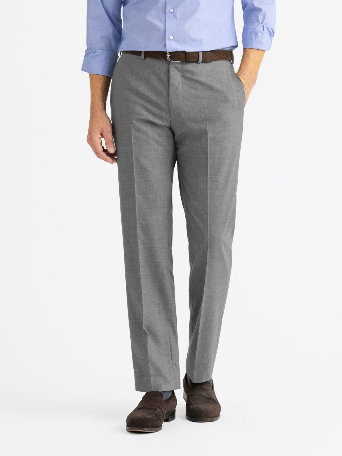 Worsted Wool Trousers-Grey – Labour Union Clothing-Since