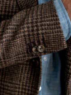 Waverly Brown Herringbone Tweed Jacket - Custom Fit Tailored Clothing