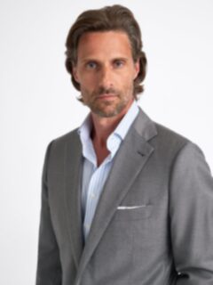 Loro Piana Fabric S150s Light Grey Allen Suit - Custom Fit