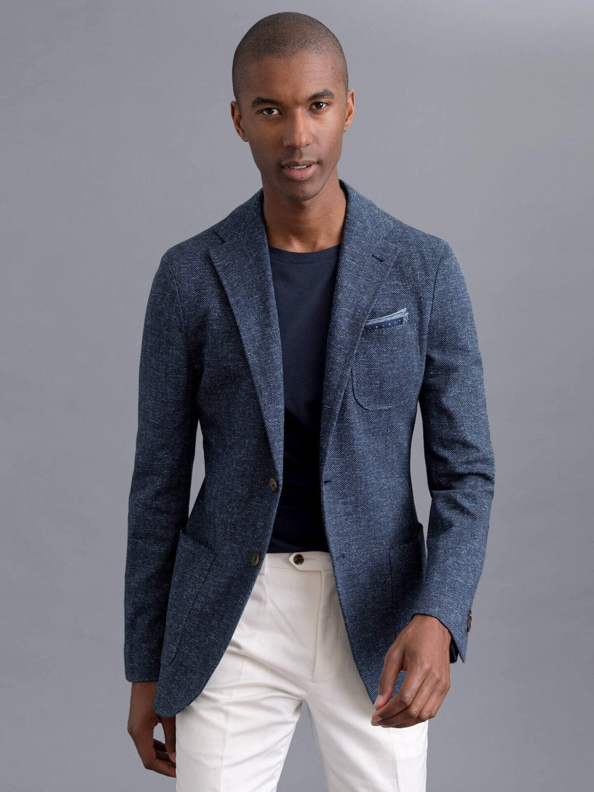 Guabello Slate Wool Waverly Jacket - Custom Fit Tailored Clothing