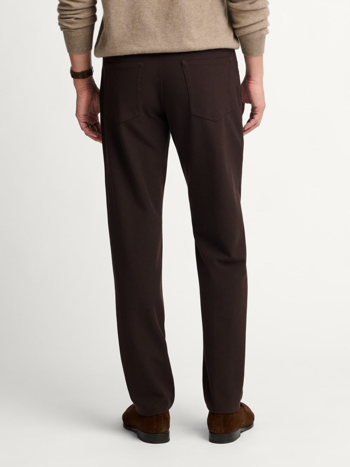Italian Chocolate Flannel Performance 5-Pocket - Custom Fit Pants