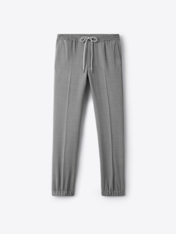 Thumb Photo of Light Grey Stretch Wool Jogger