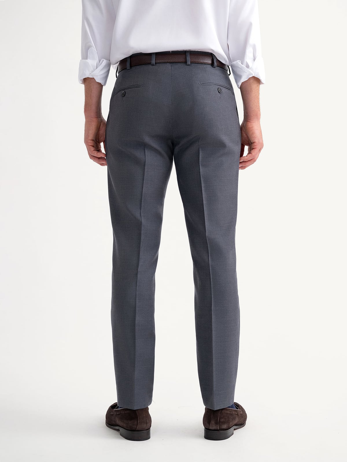 Grey Wool Dress Pant - Custom Fit Tailored Clothing
