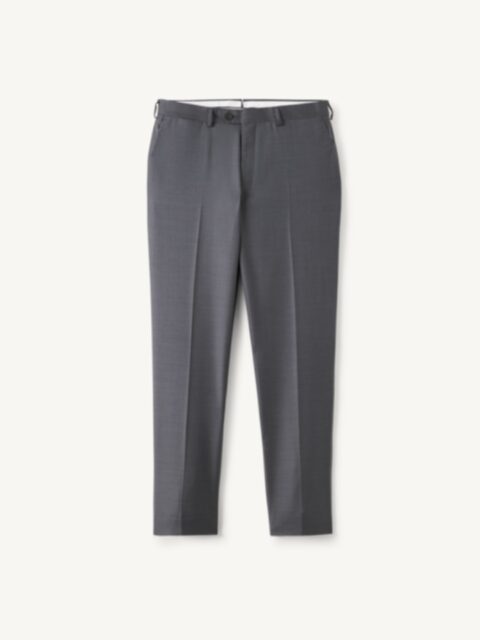 Loro Piana Fabric S150s Navy Herringbone Dress Pant - Custom Fit