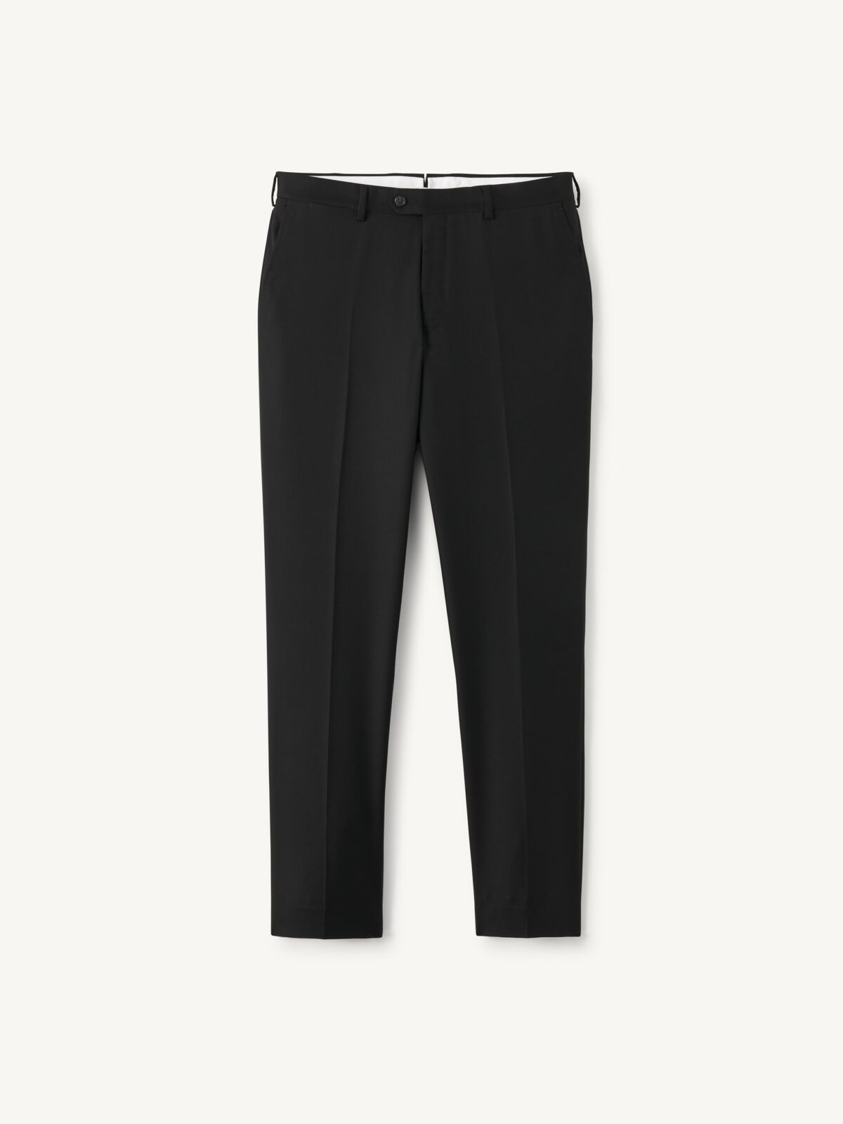 mens dress pants black Milano Slim Fit Dress to impress and make a lasting impression with our Mens Black Modern Fit Suit Pants Proper Cloth Black Wool Men's
