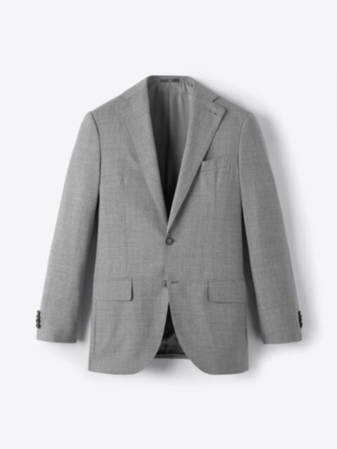 VBC Grey Tropical Fresco Allen Suit Jacket - Custom Fit Tailored Clothing