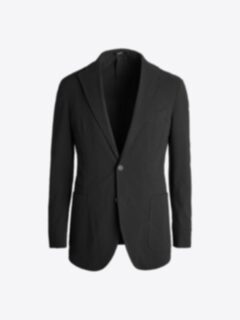 Shop Waverly Black Stretch Seersucker Suit Jacket