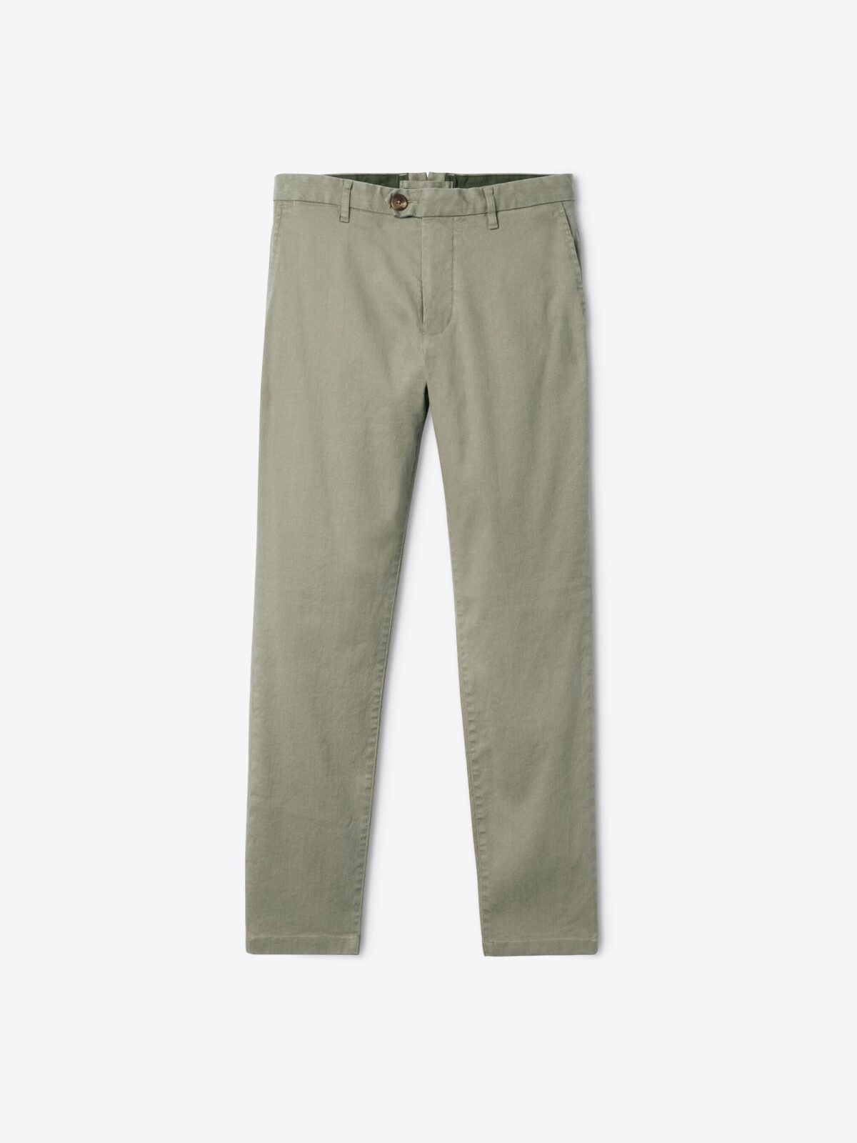 Bergamo Faded Fatigue Cotton and Linen Stretch Chino - Custom Fit Pants