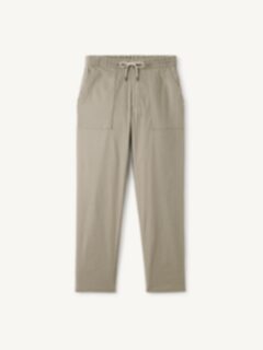 Amalfi Sage Cotton and Linen Stretch Drawstring Pant - Custom Fit