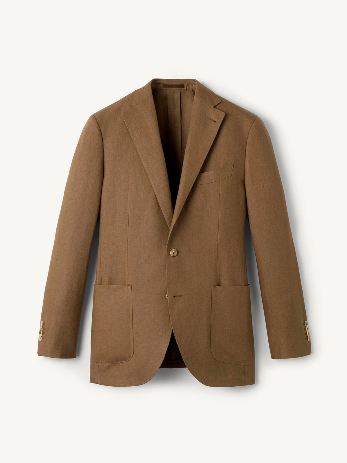 Proper Cloth Tobacco Irish Linen Bedford Men's Custom Suit Jacket