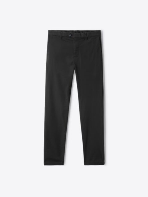 Black Non-Iron Stretch Chino - Custom Fit Pants