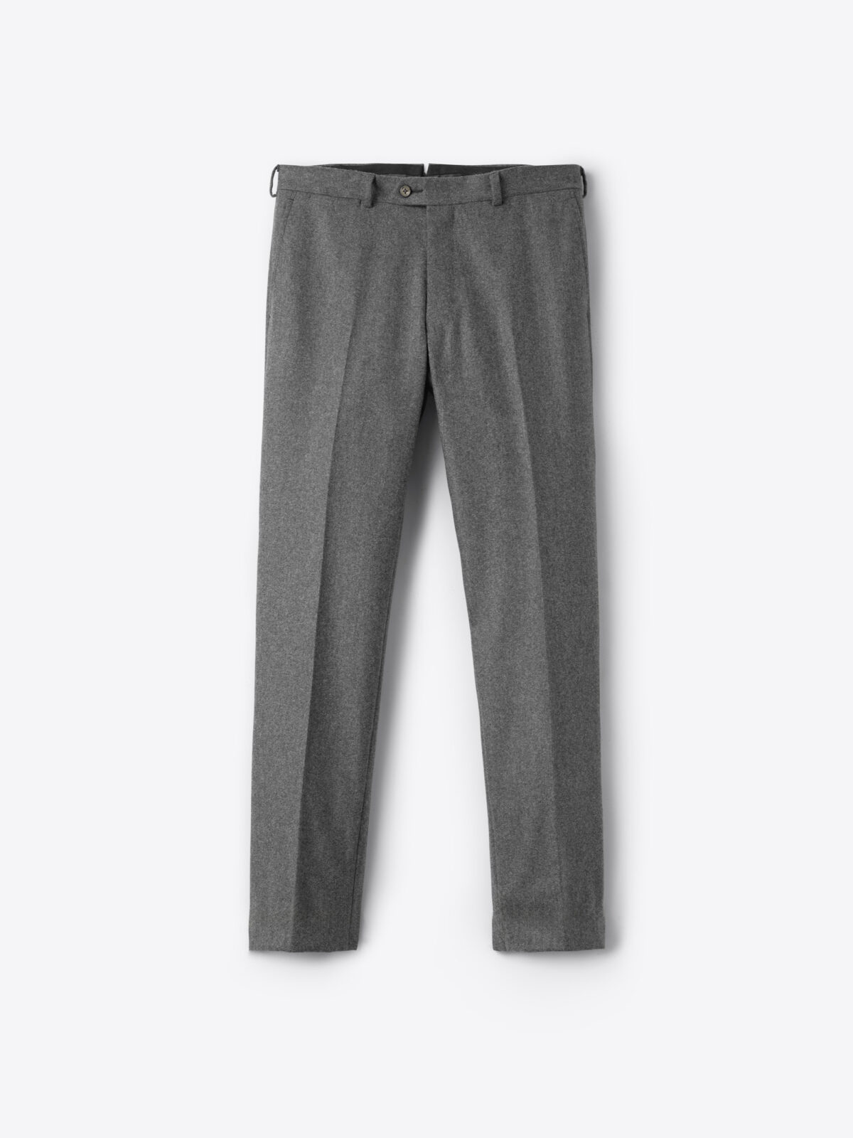 VBC Grey Wool Flannel Dress Pant - Custom Fit Tailored Clothing