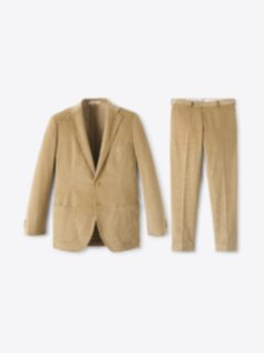 Shop Beige Stretch Corduroy Waverly Suit