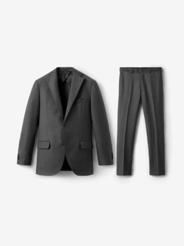 Thumb Photo of Charcoal Lightweight Flannel Thompson Suit