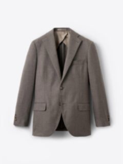 Shop Taupe Brushed Wool Bedford Jacket