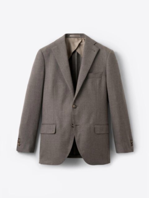 Suggested Item: Taupe Brushed Wool Bedford Jacket