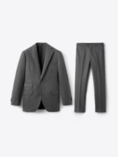 Shop Grey Worsted Wool Flannel Allen Suit