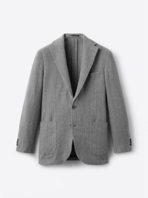 Suggested Item: Grey Lambswool Herringbone Waverly Jacket