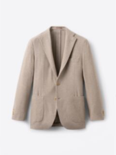 Shop Beige Lambswool Waverly Jacket