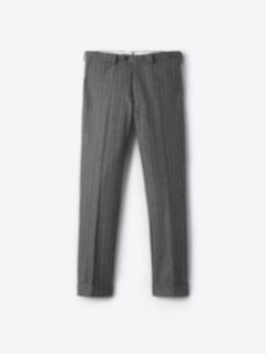 NEAT｜FELTING FLANNEL CHALK STRIPE｜WIDE - Brown｜PRODUCT