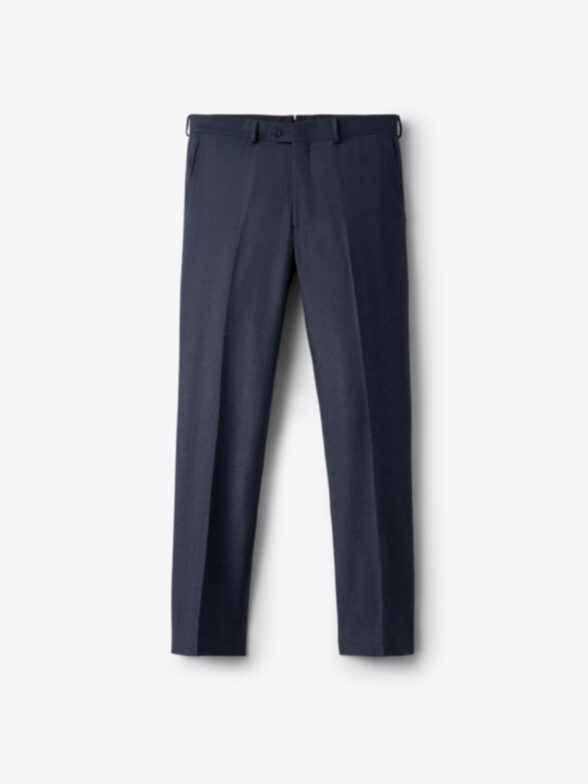 Thumb Photo of Navy Herringbone Flannel Dress Pant