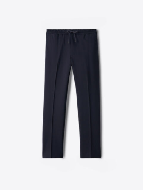 Navy Slim Tapered Cotton Stretch Trouser – Dragon Hill Lifestyle