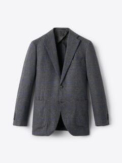 Shop Charcoal Glen Plaid Wool Bedford Jacket