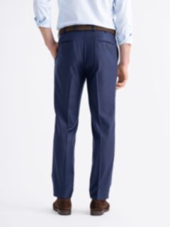 Loro Piana Fabric S170s Navy Wool and Cashmere Dress Pant Loro Piana Fabric S170s Navy Wool and Cashmere Dress Pant