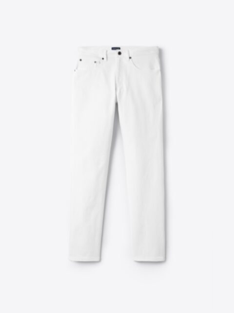 Japanese 12oz White Stretch Jeans - Custom Fit Pants