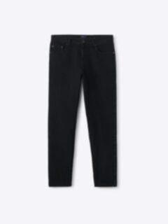 Japanese 12oz Rinse Wash Black Stretch Jeans - Custom Fit Pants