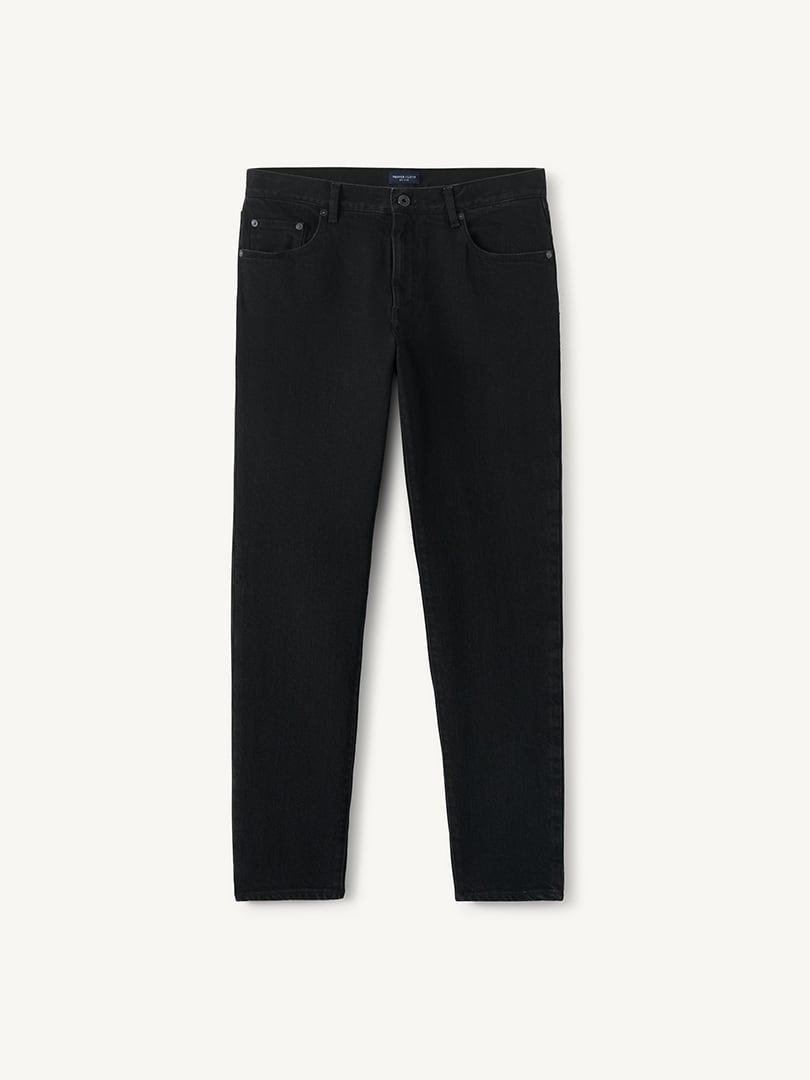 Men’s Dean Stretch Slim Jean in Black Rinse Japanese Denim Thumb
