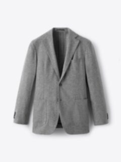Shop VBC Grey Melange Knit Merino Flannel Waverly Jacket