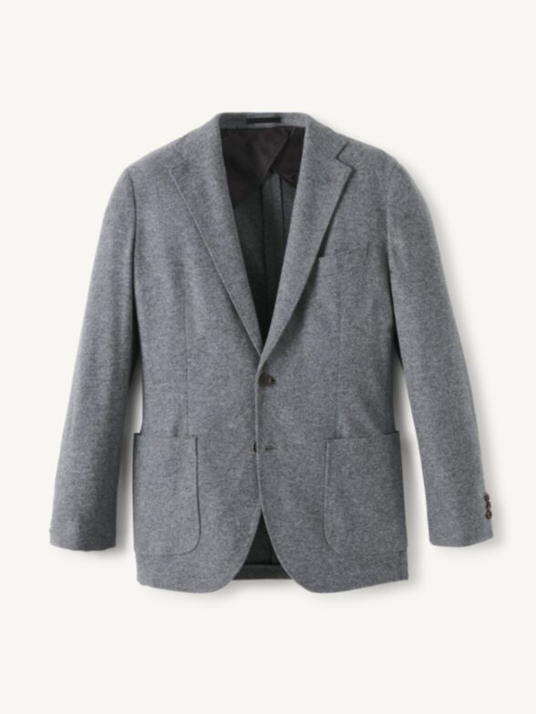 Thumb Photo of VBC Grey Melange Knit Merino Flannel Waverly Jacket