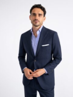 Drago Navy Birdseye S130s Allen Suit - Custom Fit Tailored